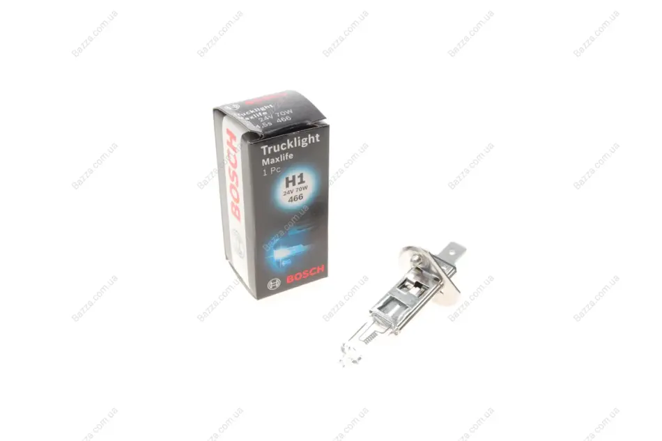 Лампа галогеновая Trucklight Maxlife, H1, 24V/70W, P14,5s bosch 1987302712