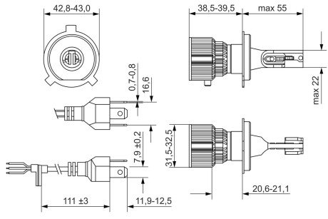 ЛАМПА LED bosch 1 987 301 700