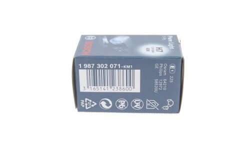 Лампа накаливания 12V 55W H7 PX26d PURE LIGHT bosch 1987302071