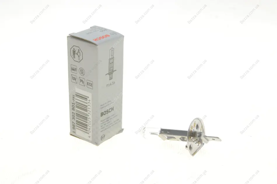 Лампа накаливания H1 12V 55W ECO (пр-во) bosch 1987302801