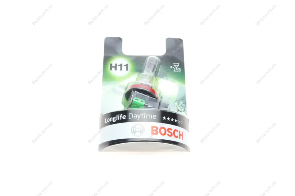 Лампа накаливания H11 12V 55W PGJ19-2 LONGLIFE DAYTIME (пр-во) Bosch 1 987 301 340 (фото 1)