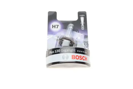 Лампа накаливания H7 12V 55W PX26d GigaLight +120 (blister 1шт) (пр-во) Bosch 1 987 301 110