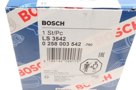 Лямбда-зонд bosch 0 258 003 542