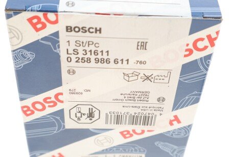 Лямбда-зонд bosch 0 258 986 611