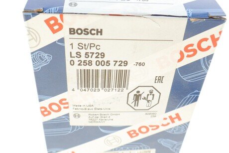 Лямбда-зонд bosch 0 258 005 729