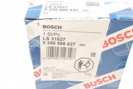 Лямбда-зонд (пр-во) bosch 0 258 986 627