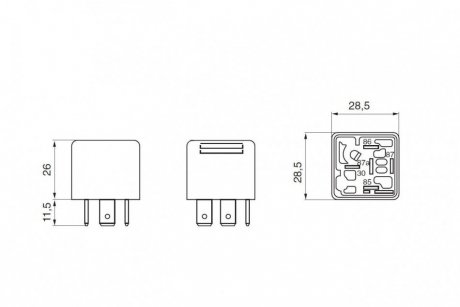 Малогабаpитное pеле bosch 0332209152