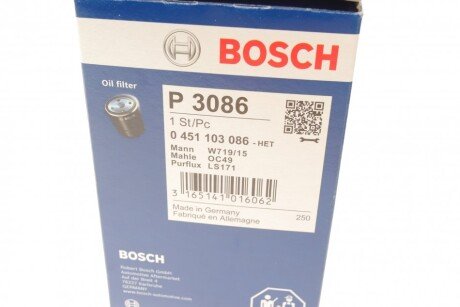 Масляный фильтр bosch 0 451 103 086