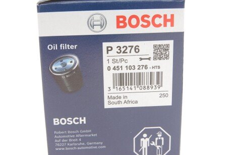 Масляный фильтр bosch 0 451 103 276