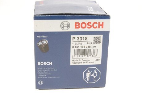 Масляный фильтр bosch 0 451 103 318