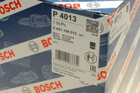 Масляний фільтр bosch 0451104013
