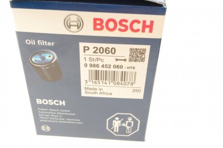 Масляний фільтр bosch 0986452060