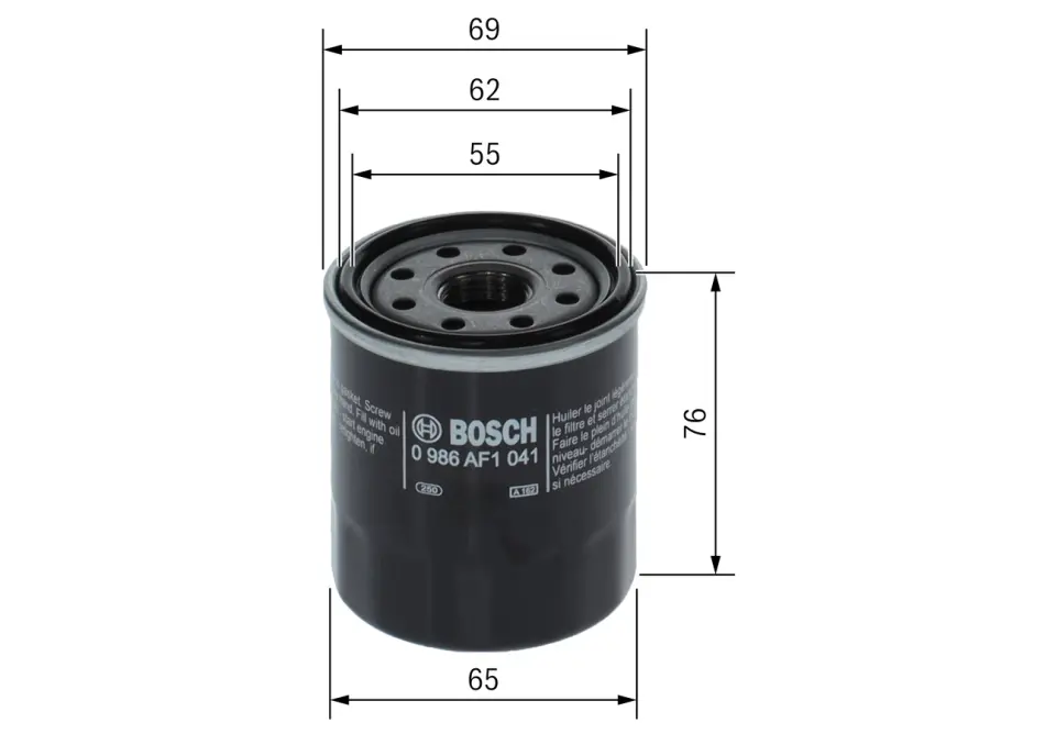 Масляний фільтр Bosch 0986AF1041 (фото 1)