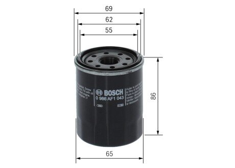 Масляный фильтр bosch 0986AF1043