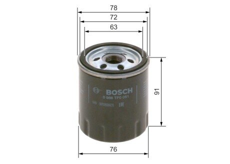Масляный фильтр bosch 0986TF0051