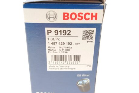 Масляний фільтр bosch 1457429192