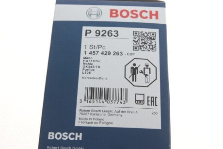 Масляный фильтр bosch 1457429263