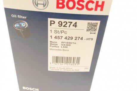 Масляный фильтр bosch 1 457 429 274