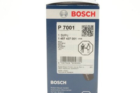 Масляний фільтр bosch 1457437001