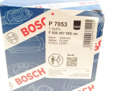 Масляный фильтр bosch F026407053