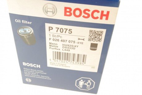 Масляний фільтр bosch F026407075