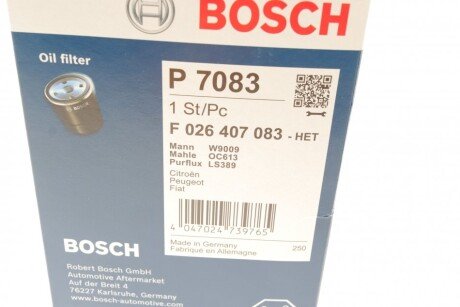 Масляный фильтр bosch F 026 407 083