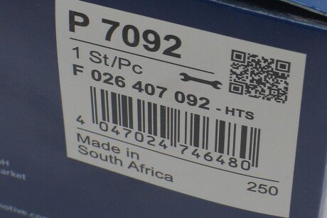 Масляный фильтр bosch F026407092