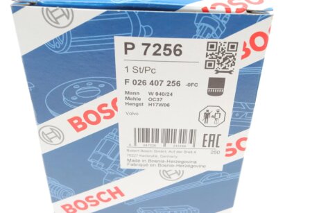 Масляний фільтр bosch F026407256
