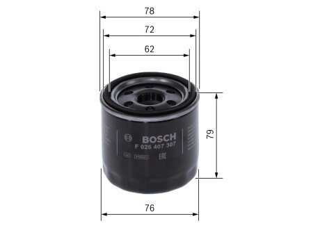 Масляний фільтр bosch F026407307