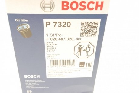 Масляний фільтр bosch F 026 407 320