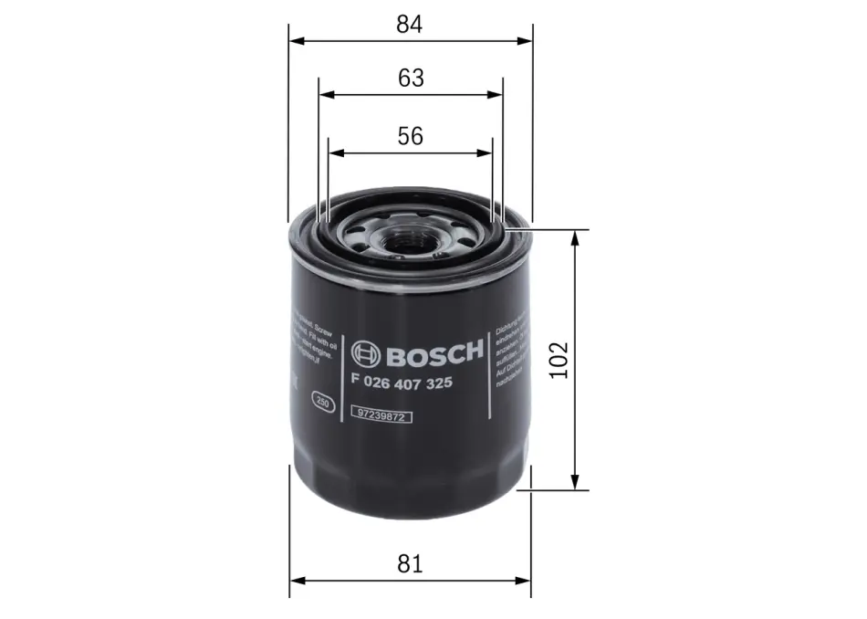 Масляний фільтр Bosch F026407325 (фото 1)