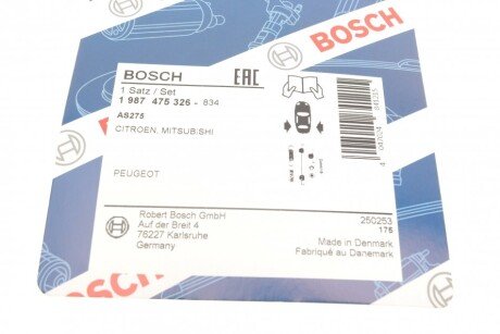 Монтажный комплект для установки колодок bosch 1987475326