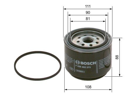 Паливний фільтр bosch F026402273