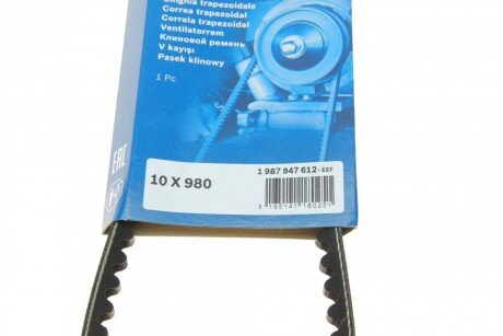 Приводной ремень генератора bosch 1987947612