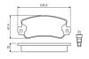 Передние тормозные колодки bosch 0 986 424 098