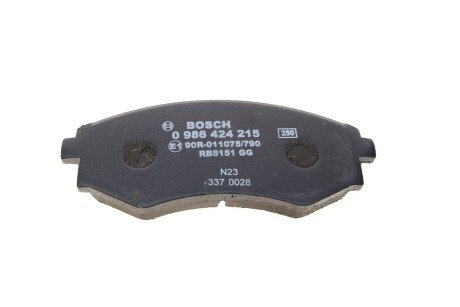 Передні тормозні (гальмівні) колодки bosch 0 986 424 215