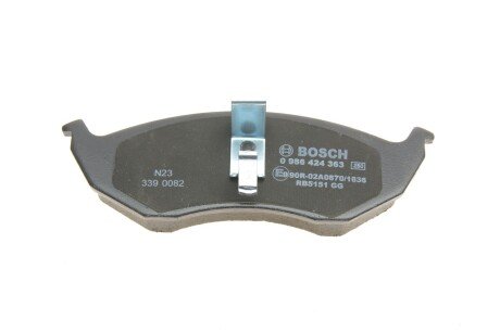 Передні тормозні (гальмівні) колодки bosch 0986424363