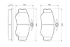 Передние тормозные колодки bosch 0986424368