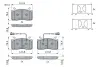 Передние тормозные колодки bosch 0986424390