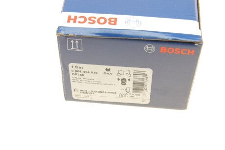 Передні тормозні (гальмівні) колодки bosch 0986424636