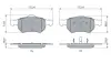 Передние тормозные колодки bosch 0986424668