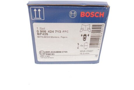 Передние тормозные колодки bosch 0986424713