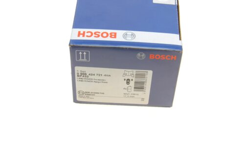 Передні тормозні (гальмівні) колодки bosch 0986424721
