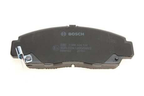 Передні тормозні (гальмівні) колодки bosch 0986424722