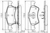 Передние тормозные колодки bosch 0 986 424 765