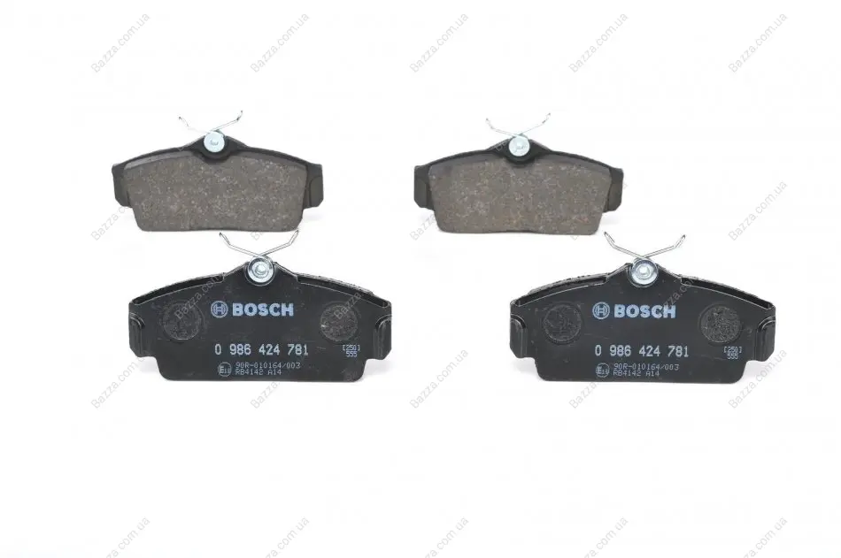 Передние тормозные колодки bosch 0986424781
