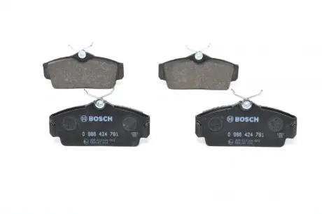 Передние тормозные колодки bosch 0986424781