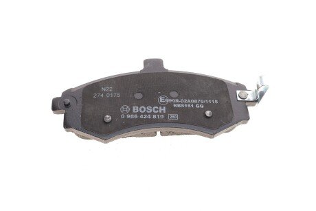 Передние тормозные колодки bosch 0986424810