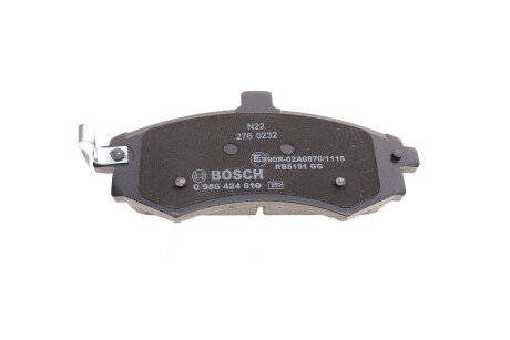 Передние тормозные колодки bosch 0986424810