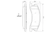 Передние тормозные колодки bosch 0986424823